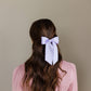 SPRING '24: Grace & Grandeur Bailee Satin Bow Barrette: Ivory