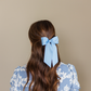 SPRING '24: Grace & Grandeur Bailee Satin Bow Barrette: Ivory