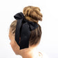 SPRING '24: Grace & Grandeur Bailee Satin Bow Barrette: Ivory