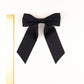 SPRING '24: Grace & Grandeur Bailee Satin Bow Barrette: Ivory