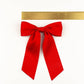 SPRING '24: Grace & Grandeur Bailee Satin Bow Barrette: Ivory