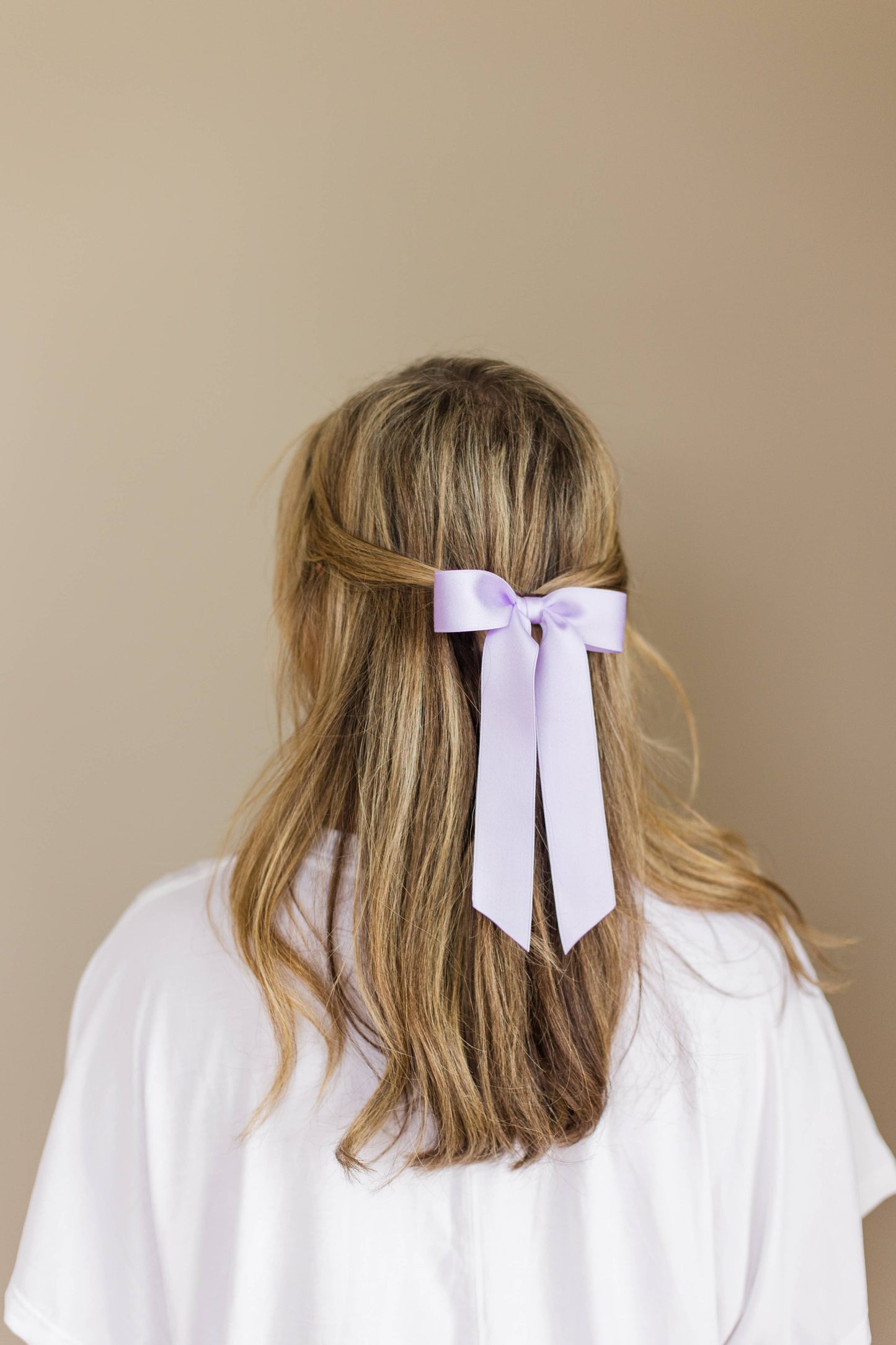 SPRING '24: Grace & Grandeur Florence Satin Bow: Chambray