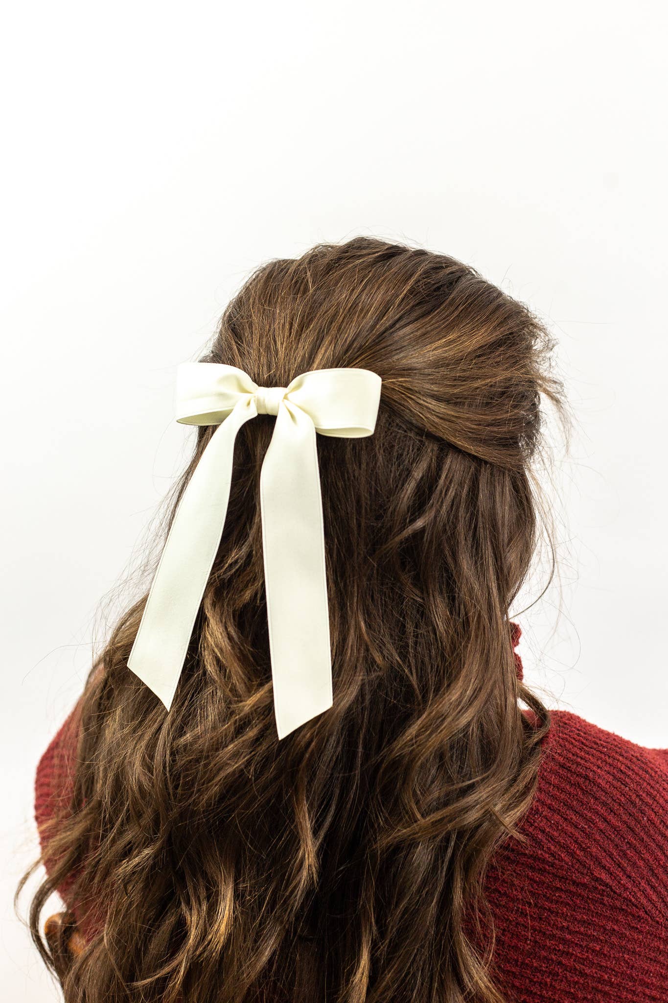 SPRING '24: Grace & Grandeur Florence Satin Bow: Chambray