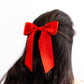 SPRING '24: Grace & Grandeur Bailee Satin Bow Barrette: Ivory