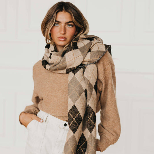 Always Classy Argyle Plaid Scarf