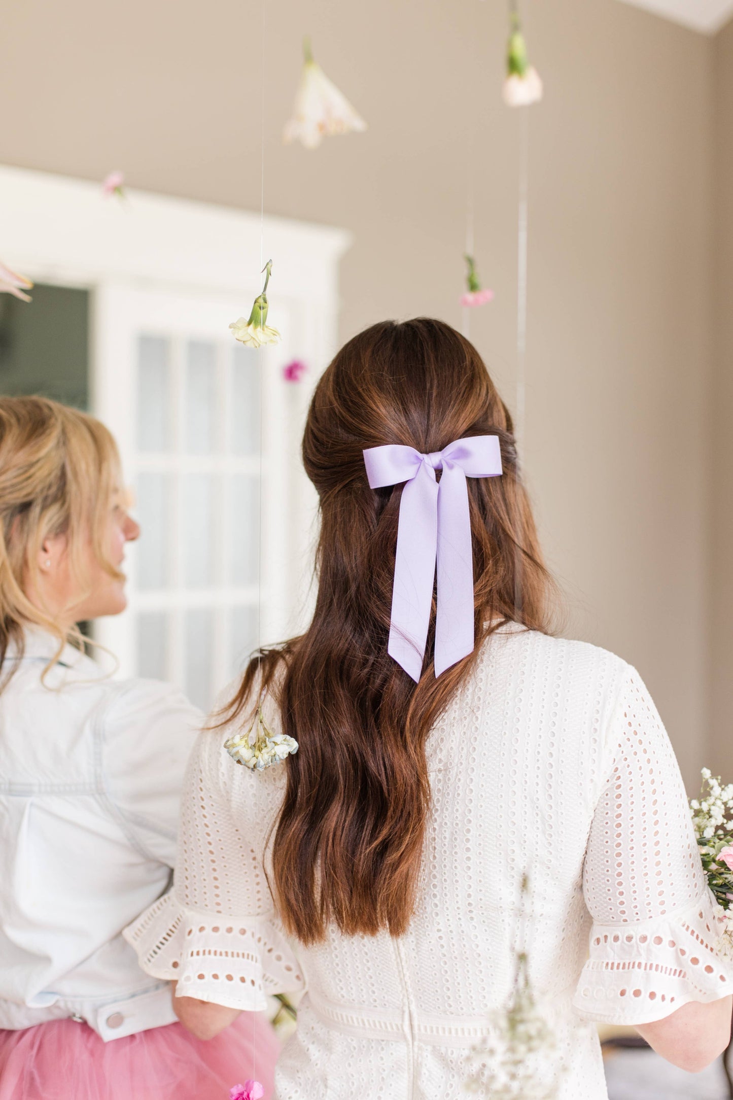 SPRING '24: Grace & Grandeur Florence Satin Bow: Lavender